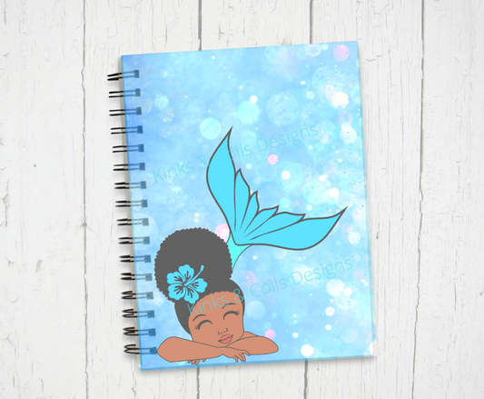 Mermaid Bubbles Spiral Notebook