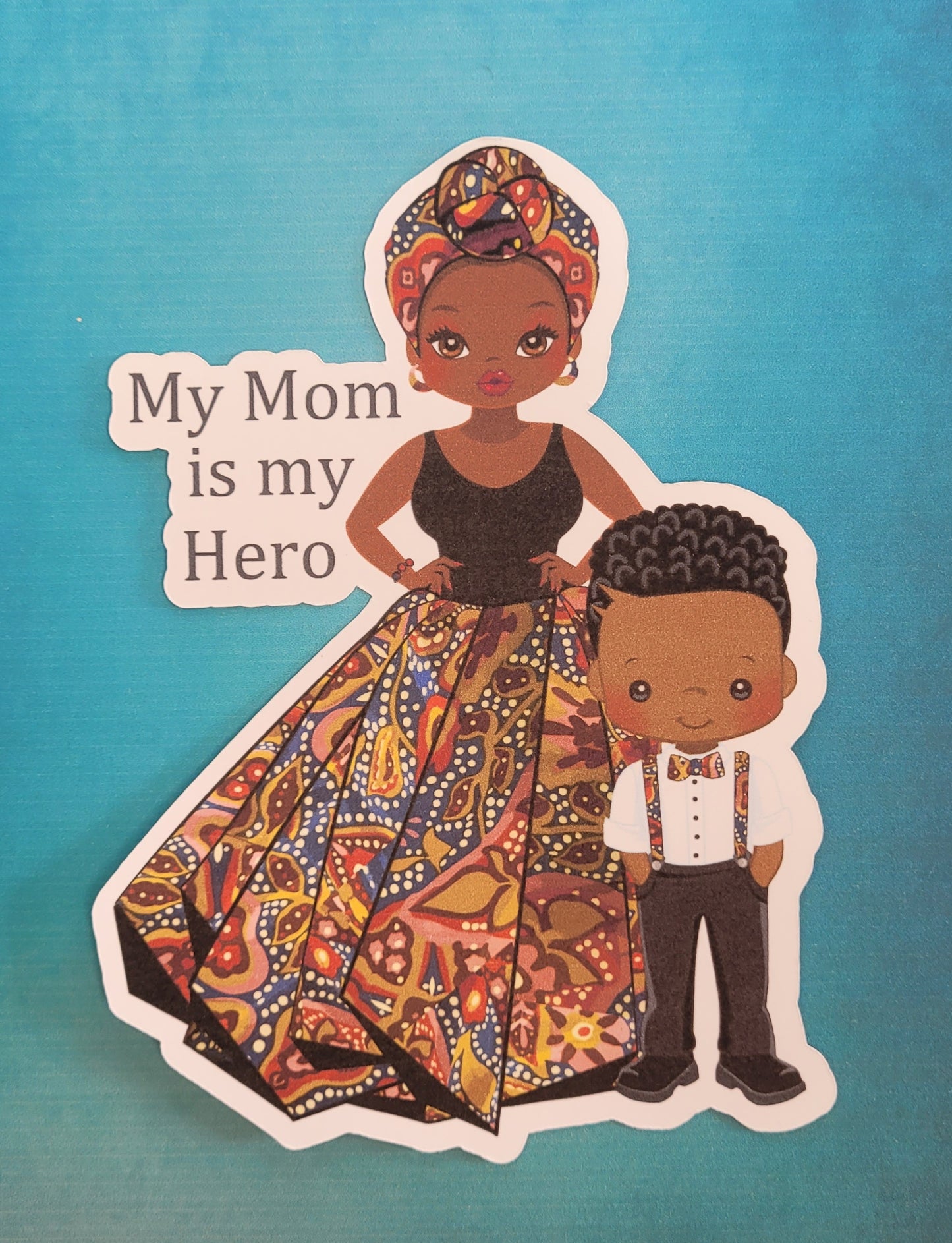 Ankara Hero Mom Bookmark