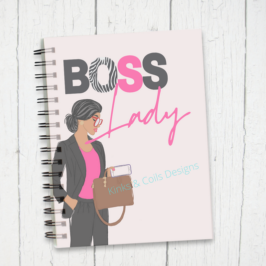 Boss Lady Zebra Spiral Notebook